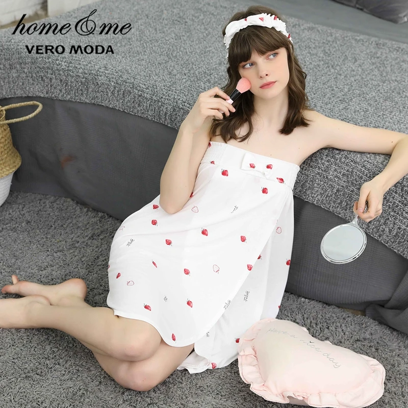 

Vero Moda 2019 New Arrivals Elasticized Print Night Dress Homewear Dress | 319261506