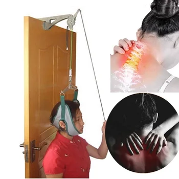

Over door Cervical Traction Set for Neck Shoulder Pain Brace Relief Head Home