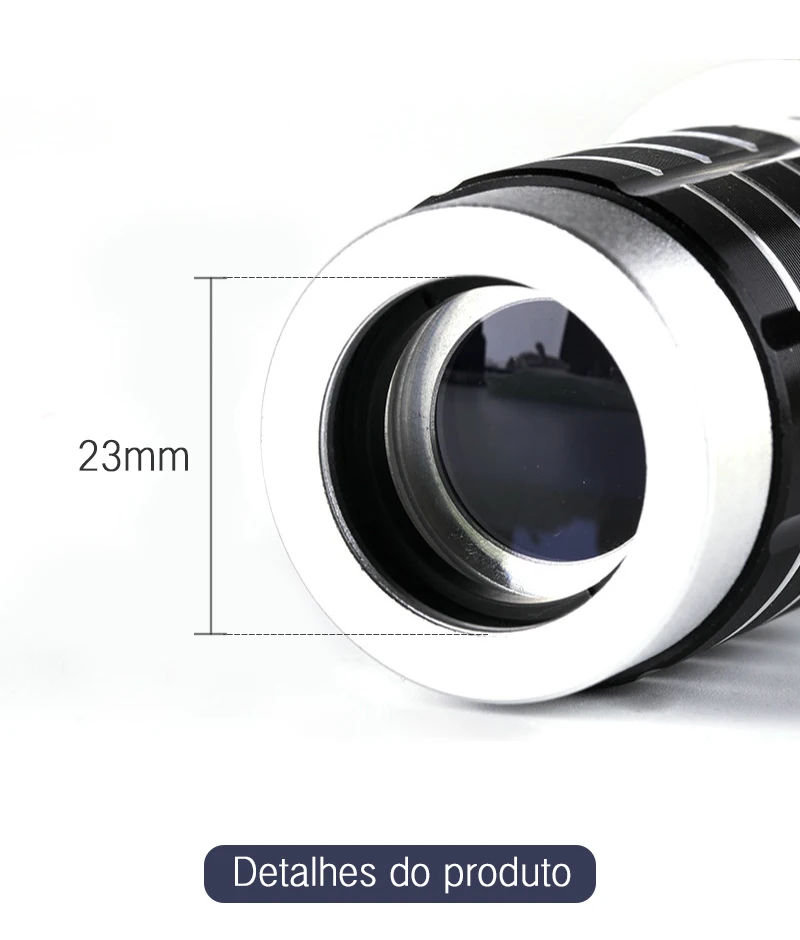 12x Универсальный HD объектив оптический зум объектив телескоп телеобъектив Телефон камера объектив клип для iPhone Android мобильных телефонов