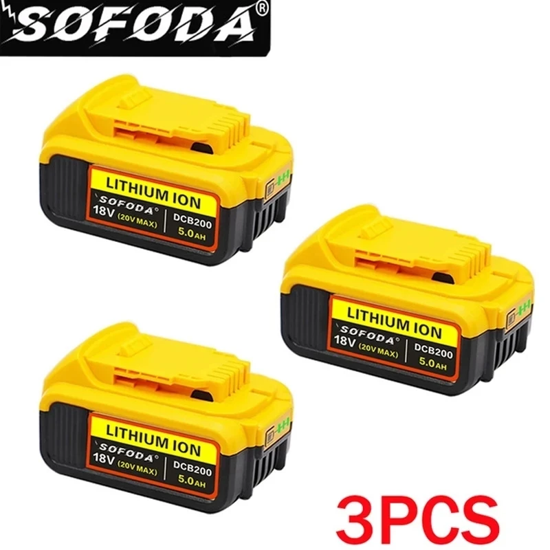 Замена аккумулятора для электроинструмента DeWalt DCB184 DCB181 DCB182 DCB200 20 в 5 А 18 с