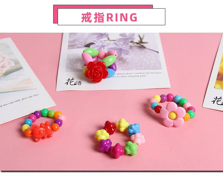 450-1000 шт Детские игрушки из бисера DIY браслет ожерелье кольцо подвеска, обруч ткачество набор подарки для девочек Рождественский подарок ручной работы