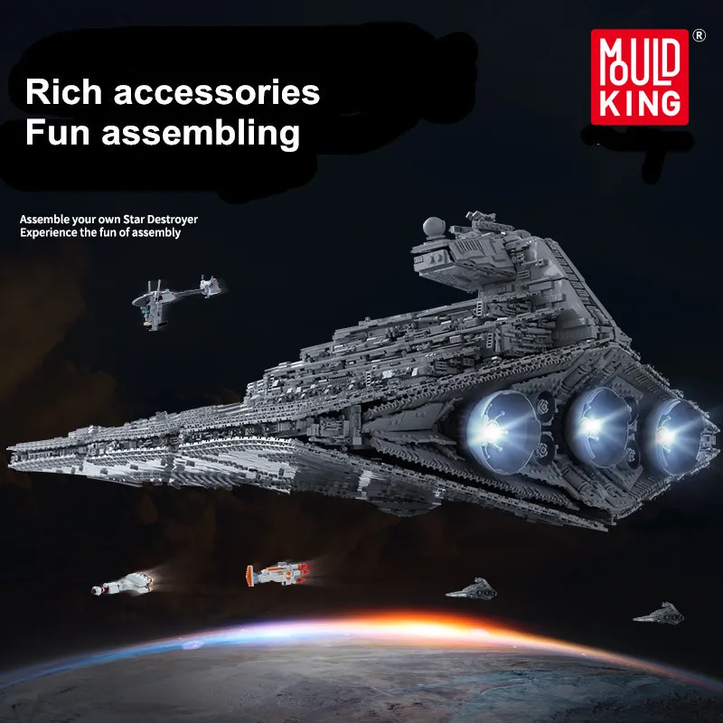 

DIY 11885+PCS Mould King Building Blocks 13135 Star wars Imperial Class Star Destroyer Machine Block Funny Toy for Children