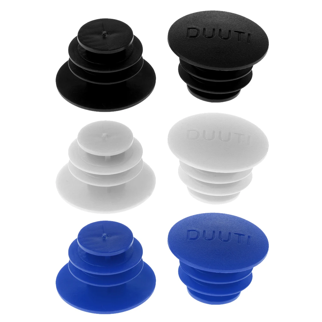 6PCS PE Handlebar End Plugs Caps Push-in Bike Bicycle Bar Grips Plugs Luminous 27mm