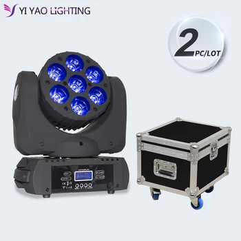 

Flight Case 2pcs/lot 7x12w RGBW 4in1 High Power LED DJ Stage Lighting