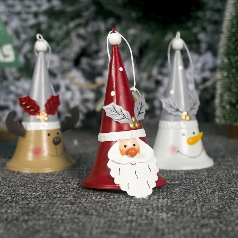 Christmas Wrought Iron Ornaments Pendant Artificial Painted Christmas Decoration Christmas Tree Decoration Home Christmas Decor