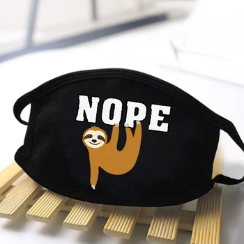 

Cute Sloth Print Masks for Face Deadpool Marvel Protective Dustproof Respirator Anti Mouth Mask Keep Warm Washable Soft Masque
