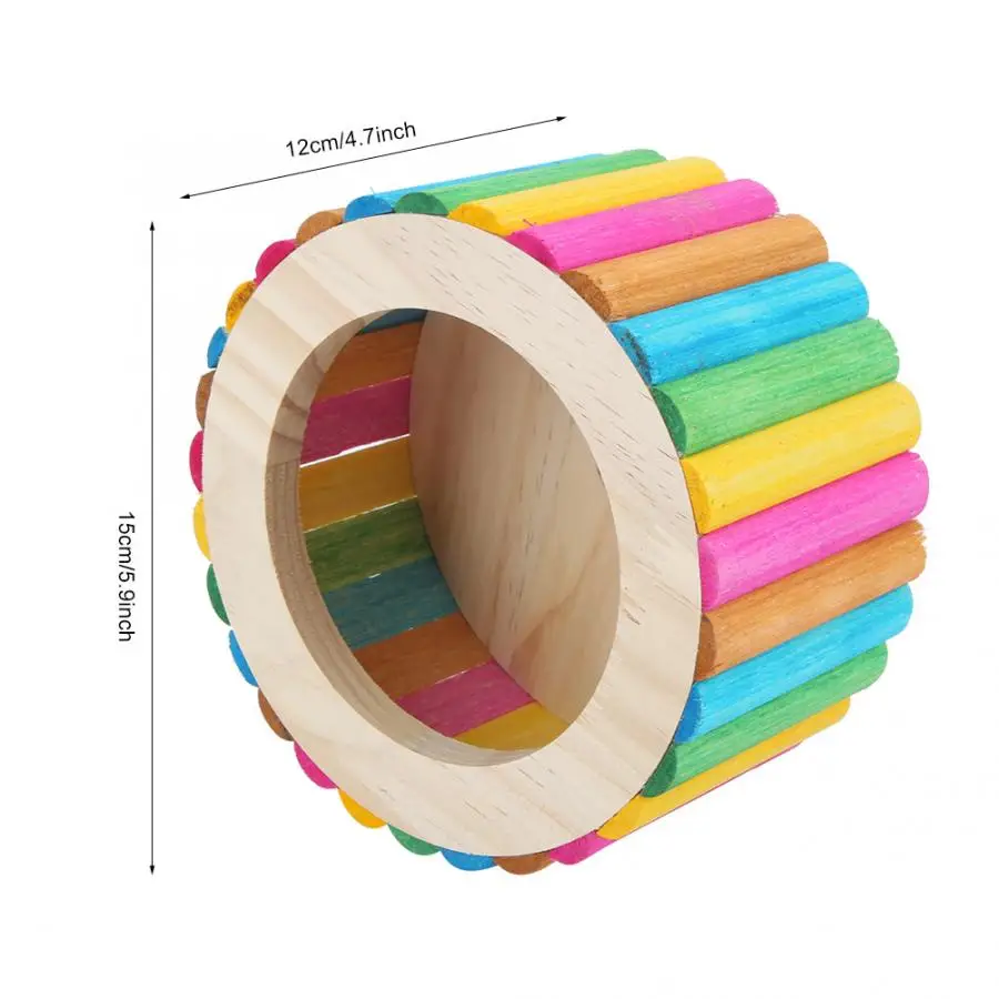 Клетка для хомяка деревянное колесо для упражнений бегущее колесо хомяк морская свинка Ежик хомяк игрушка для маленьких домашних животных