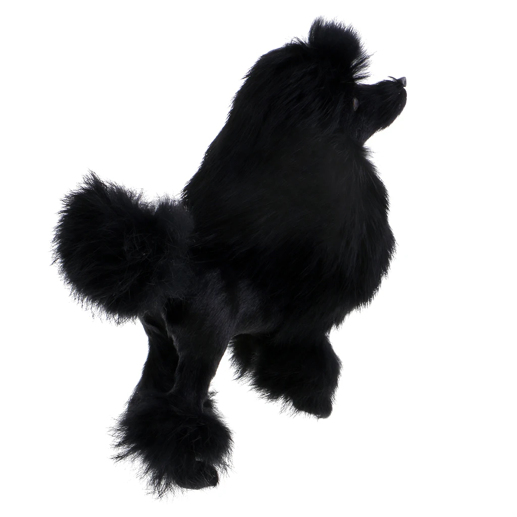 Simulation Poodle Dog Model Poodle Toy Figure Home Decoration Kids Gfit
