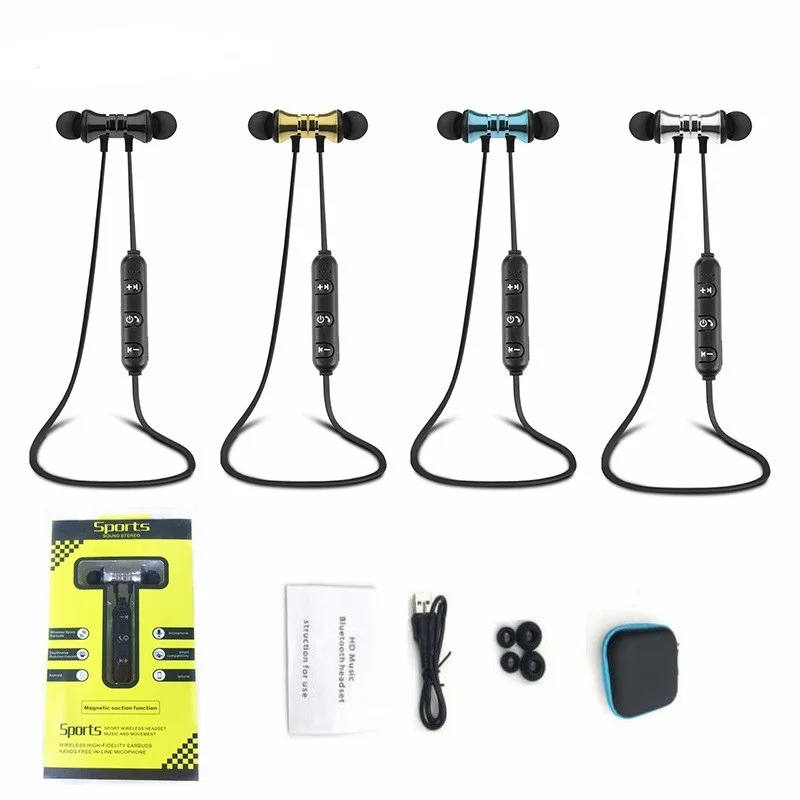 Беспроводные спортивные Bluetooth наушники стереонаушники с микрофоном гарнитура