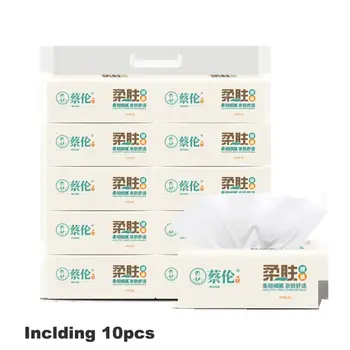 

10pcs Disposable 3 Layers Toilet Tissue Paper Hand Towels & Decorative Bathroom Bathroom | Soft and Absorbent Paper