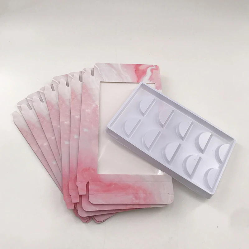 Дешевые 5 пар Lash Box пустые Lash упаковка поставляется с белым лотком