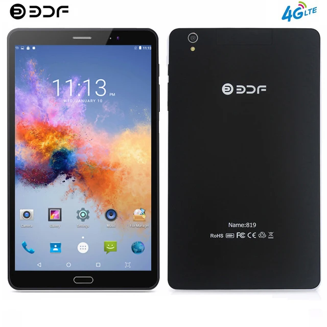 BDF планшет 8 дюймов 2.5D экран Android 7,0 планшетный ПК 4 ГБ/64 Гб 4G LTE телефон планшет две sim-карты 1920*1200 ips ПК планшет 7 8 9 10