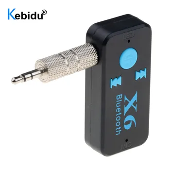 

Kebidu Bluetooth Aux Audio Receiver Adapter Bluetooth 4.1 Music Receiver 3.5mm Aux Handsfree Car Kit Support TF Card A2DP Mp3