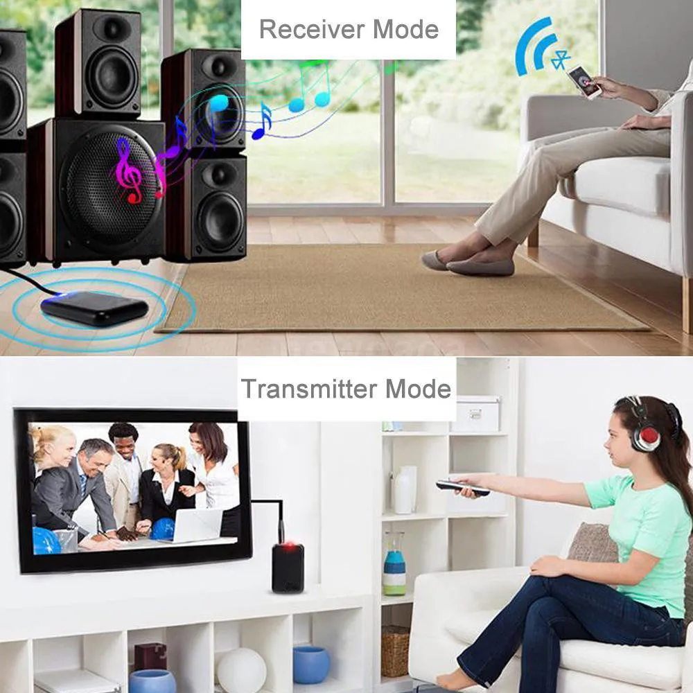 Bluetooth V4 передатчик приемник беспроводной A2DP 3,5 мм стерео аудио музыкальный адаптер