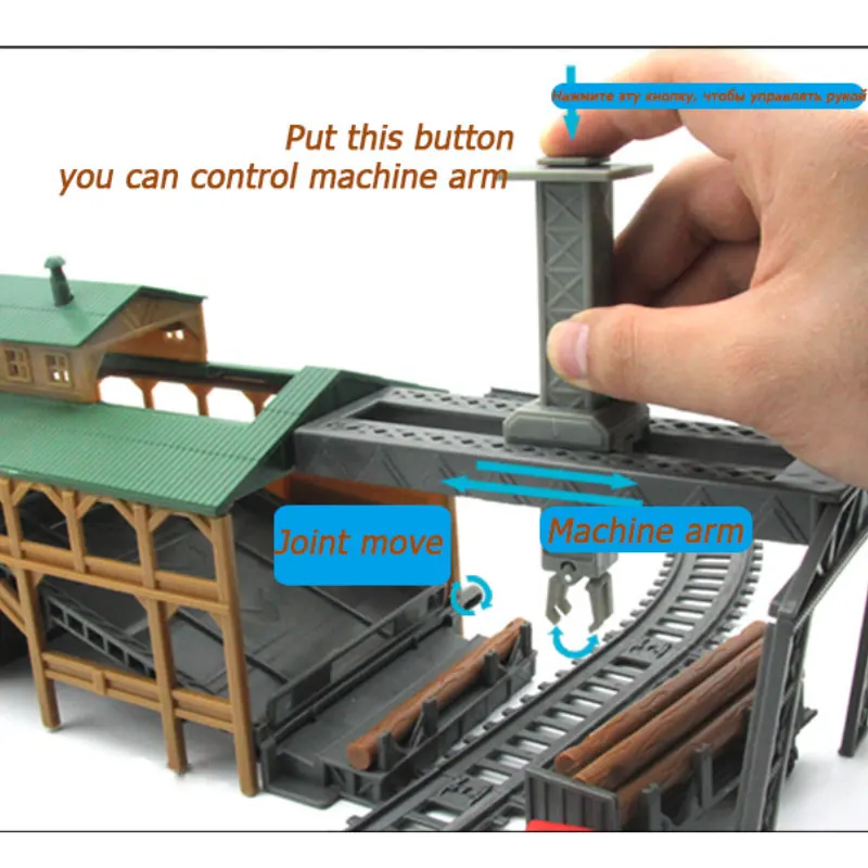 New Electric Train Children's Railway Set Model Train Toy For Kids Electric Rc Trains Set Railway Trains Toy Rails For Children