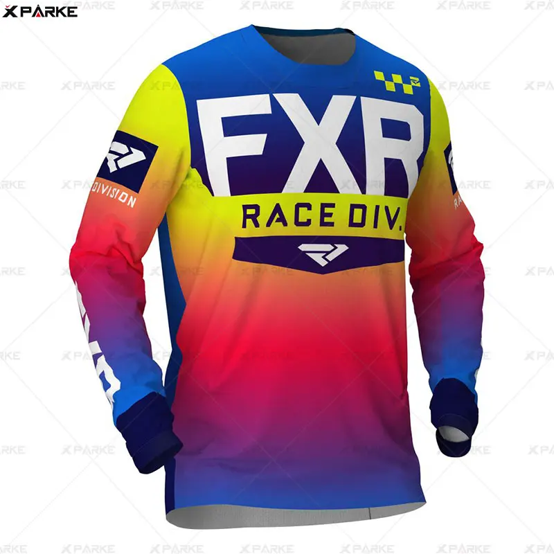 FXR футболка для мотокросса, мотоциклетная куртка, футболка для езды на велосипеде с длинным рукавом, футболка для мотокросса - Цвет: 1