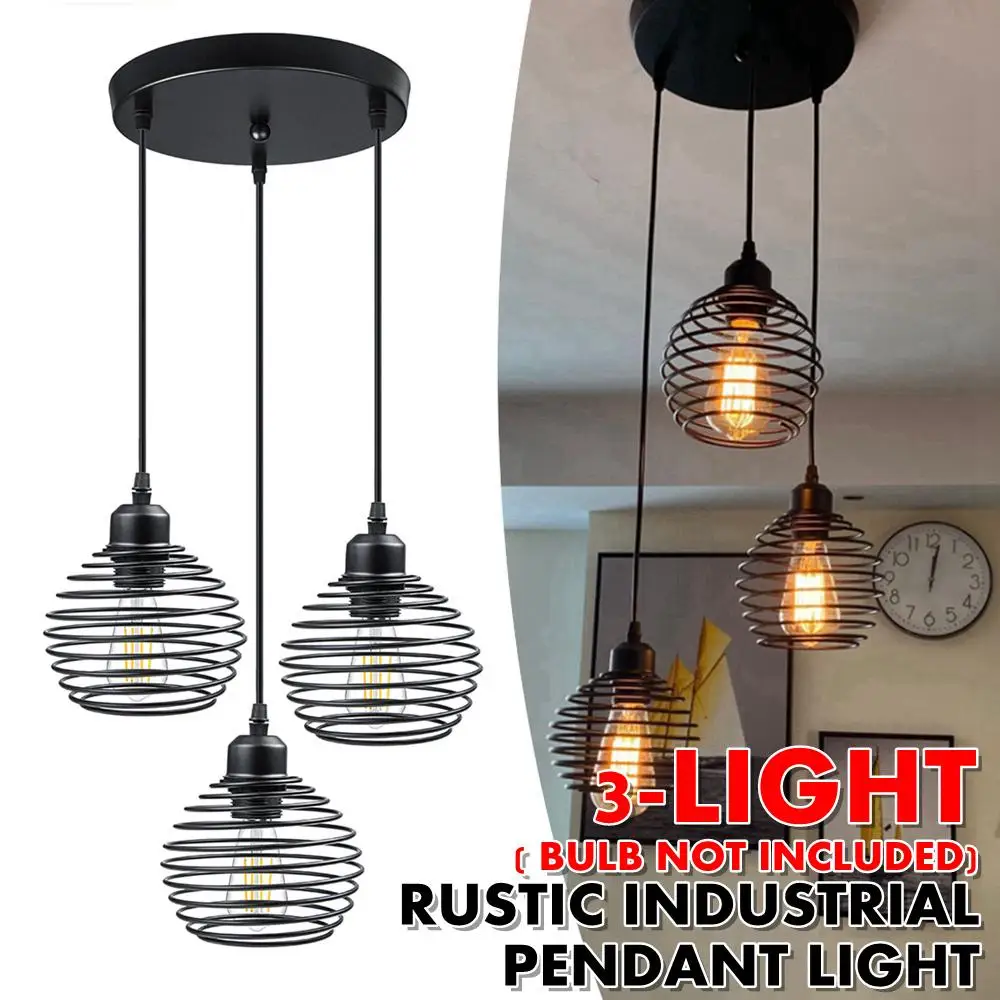 Iron Nordic Pendant Lights Hanging Cage 