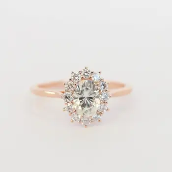 

Exquisite Zircon Oval Women's Engagement Ring Fashion Simple Ladies Luxury Jewelry Send Girlfriend Romantic Birthday Gift