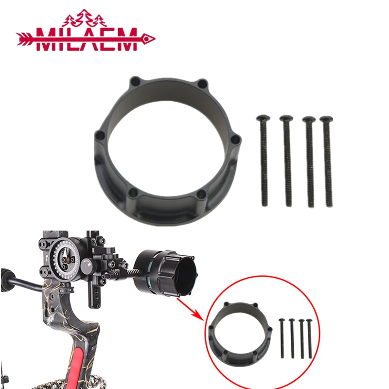 

Archery Compound Bow Single Needle Sight Aluminum Adapter Use Adjustable Pointer Sight Lens for Outdoor Hunting Shooting Sports