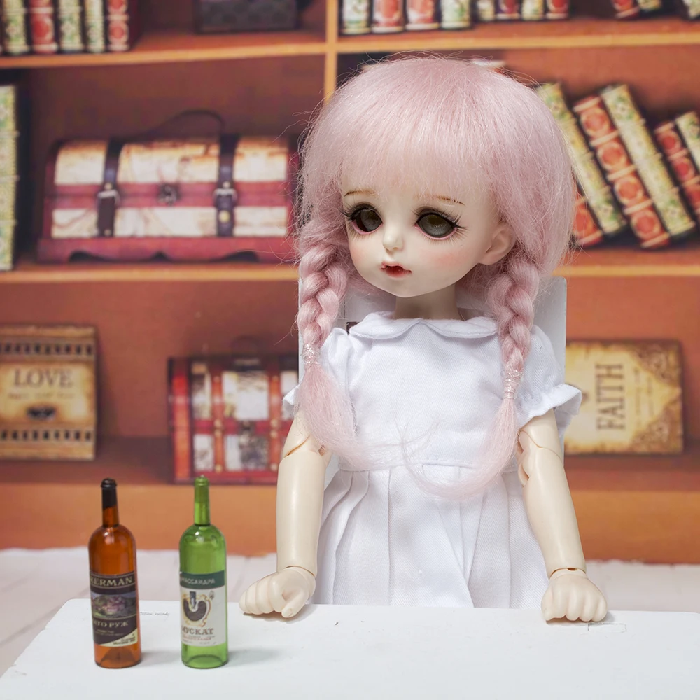 Bjd JD1/8 волосы кукла парик мохер материал парик ob11 кукла набор париков мульти-цветная кукла аксессуары
