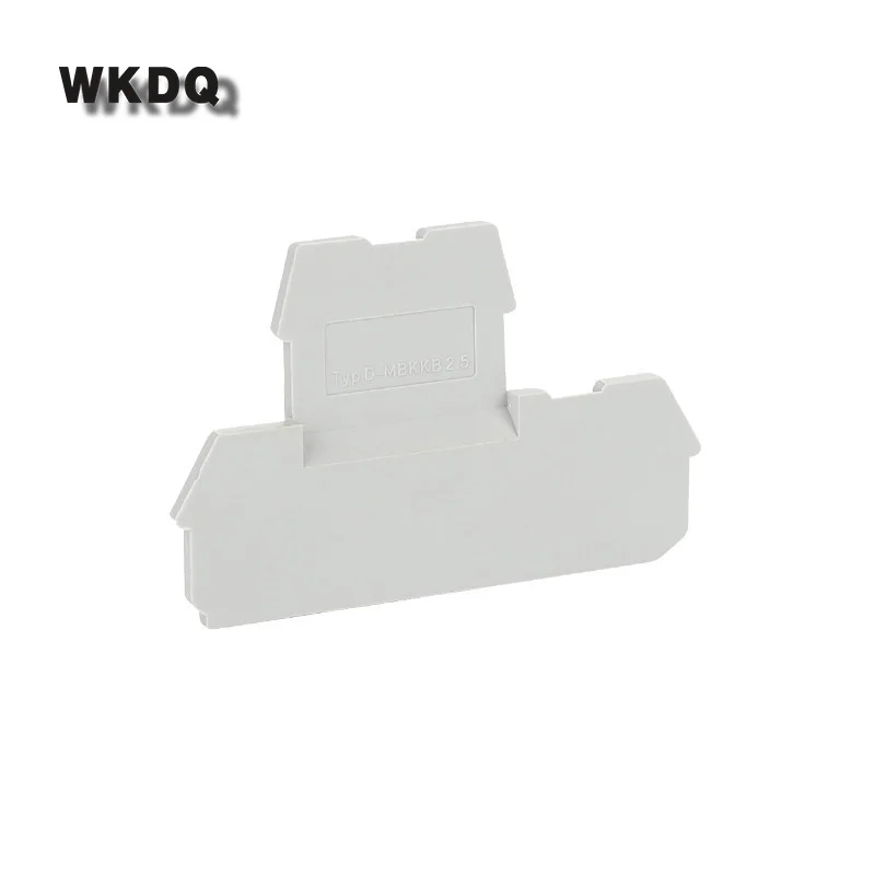 Description Picture 3 of item10Pcs D-MBKKB2.5 End Barrier Plate For MBKKB2.5 Wire Strip Connector D MBKKB 2.5 Din Rail Terminal Block Accessories End Cover
