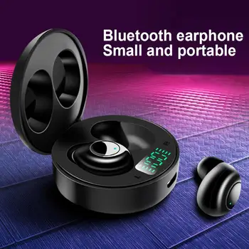 

Dropshipping J1 Waterproof Bluetooth 5.0 Headset with LED Display Charging Box HiFi Stereo Bluetooth Headphone