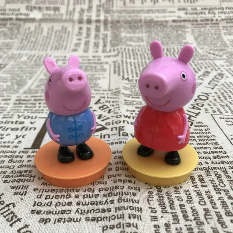 

Peppa Pig Doll Accessories Decoration Toys Gifts Page Friends Cake Decorations Party Layout Supplies Children Birthday Gifts