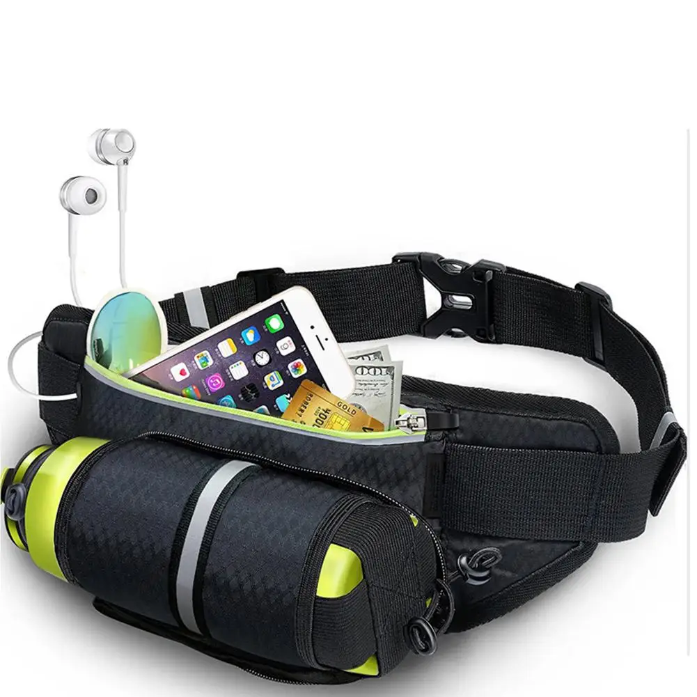 

HobbyLane Running Waist Bag Fitness Fanny Packs Mobile Phone Holder Pocket Jogging Sports Camping Hiking Belt Water Bottle Bags