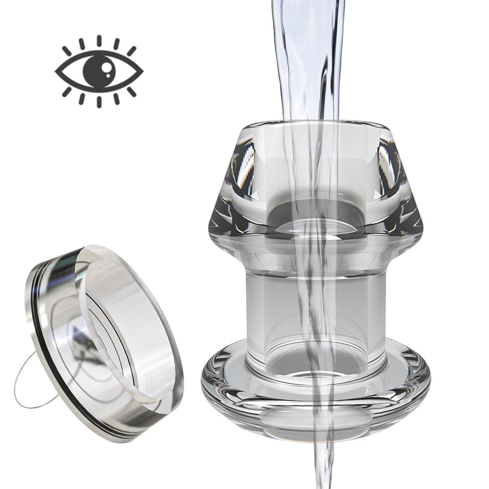 5 Sizes of Transparent Hollow Anal Plug pic