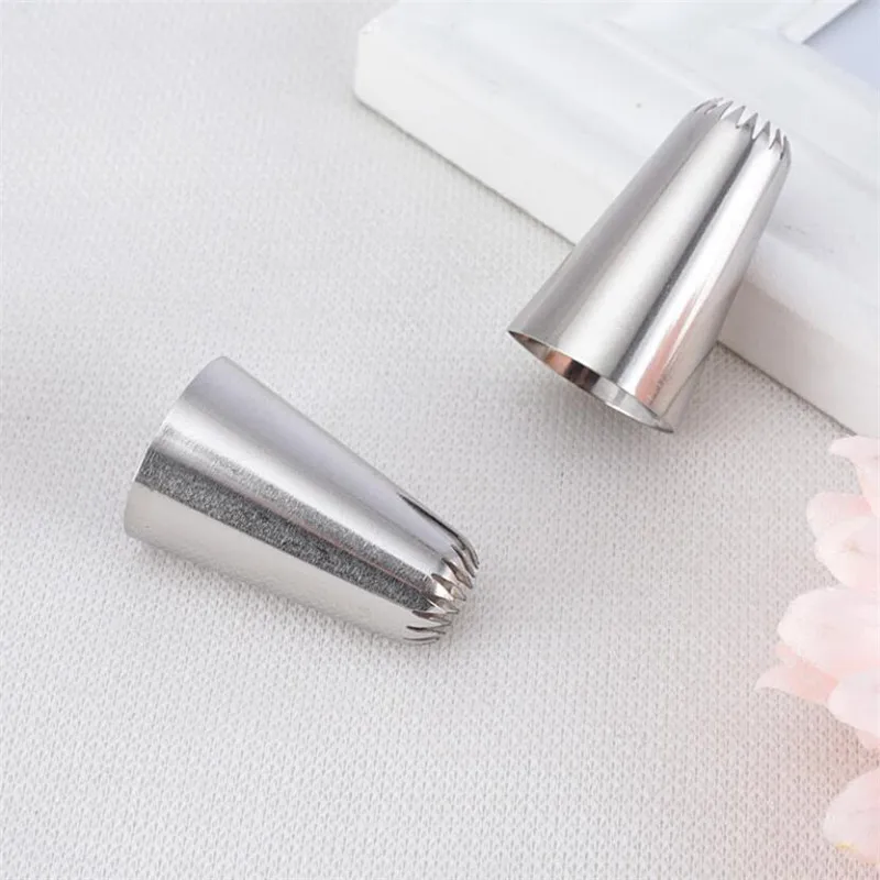 #195 Large Size Cake Decorating Pastry Piping Nozzle Icing Tips Bakeware Kitchen Cookies Tools Stainless Steel Cake Tools