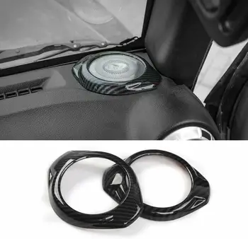 

Interior A Pillar Speaker Trim Audio Decor Ring Cover for Jeep Wrangler JK 2015+