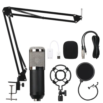 

New B.BMIC Bm800 Condenser Microphone Sound Recording Bm 800 Microphone Ktv Karaoke Microphone Set Mic with Stand for Computer