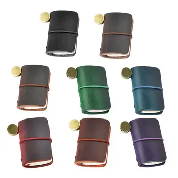 

Handnote Genuine Leather Notebook Mini Cute Travel Journal For Vintage Decoration Retro Pendant Little Diary Cute Stationery