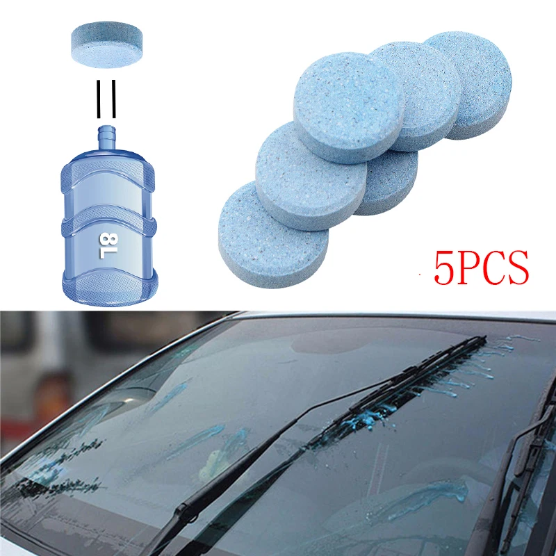 

5PCS Car Solid Wiper Fine Seminoma Wiper Car Window Cleaning Car Windshield Glass Cleaner Effervescent tablets Car Accessories