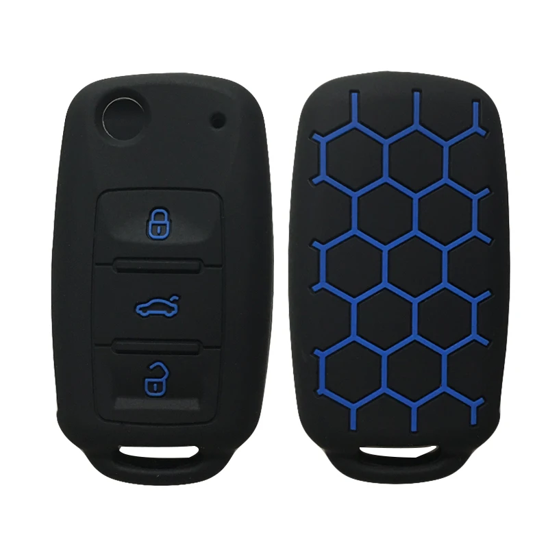 Чехол для ключей VW Caddy для Volkswagen Polo Passat Golf Jetta Tiguan Scirocco для сиденья для Skoda, защитный чехол для ключей автомобиля
