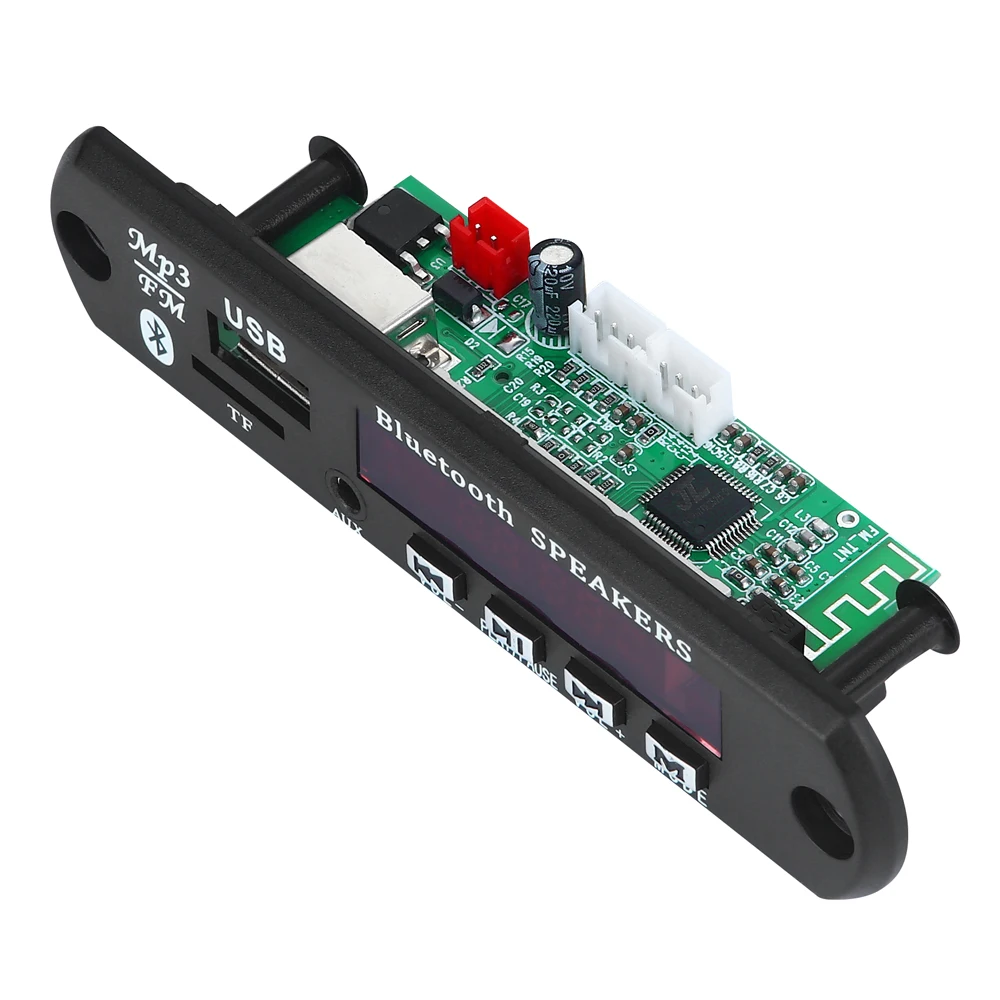 VICFINE chip 4601 5v 12v Bluetooth5.0 MP3 Módulo de decodificación coche inalámbrico USB MP3 jugador ranura para tarjeta TF/USB/FM/módulo|Reproductor de MP3| - AliExpress