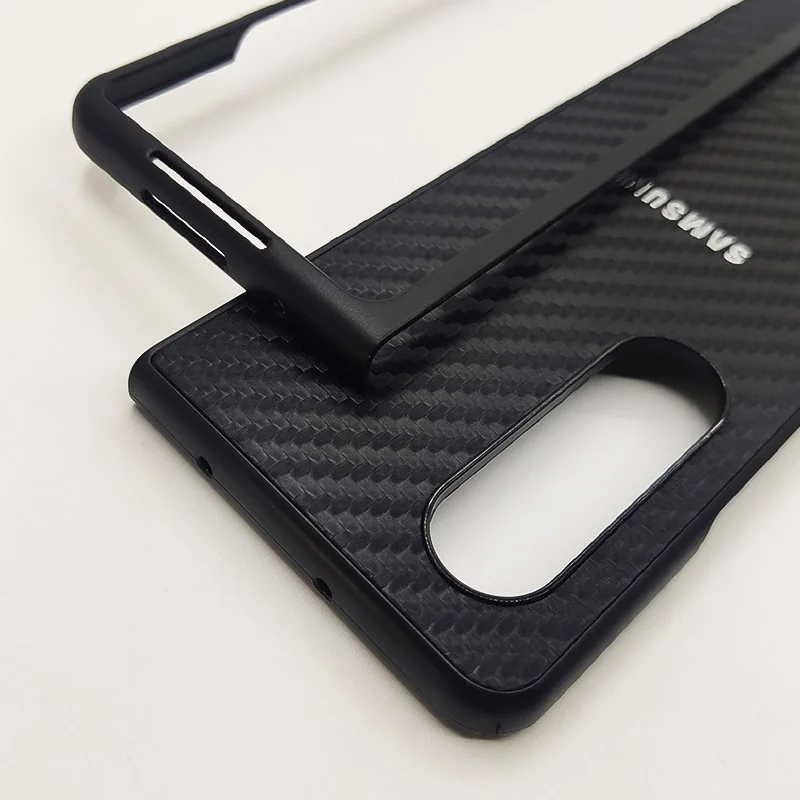 samsung galaxy z flip3 phone case Z Fold 2 Real Carbon fiber Case For Samsung Galaxy Z Fold 2 5G case Aramid fiber Slim design Anti-fall cover for z fold 1 2 3 galaxy z flip3 case