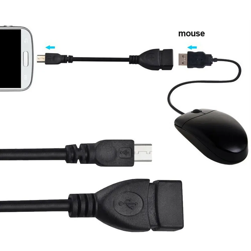 13 см Micro USB к USB OTG кабель адаптер конвертер для Android мобильного телефона