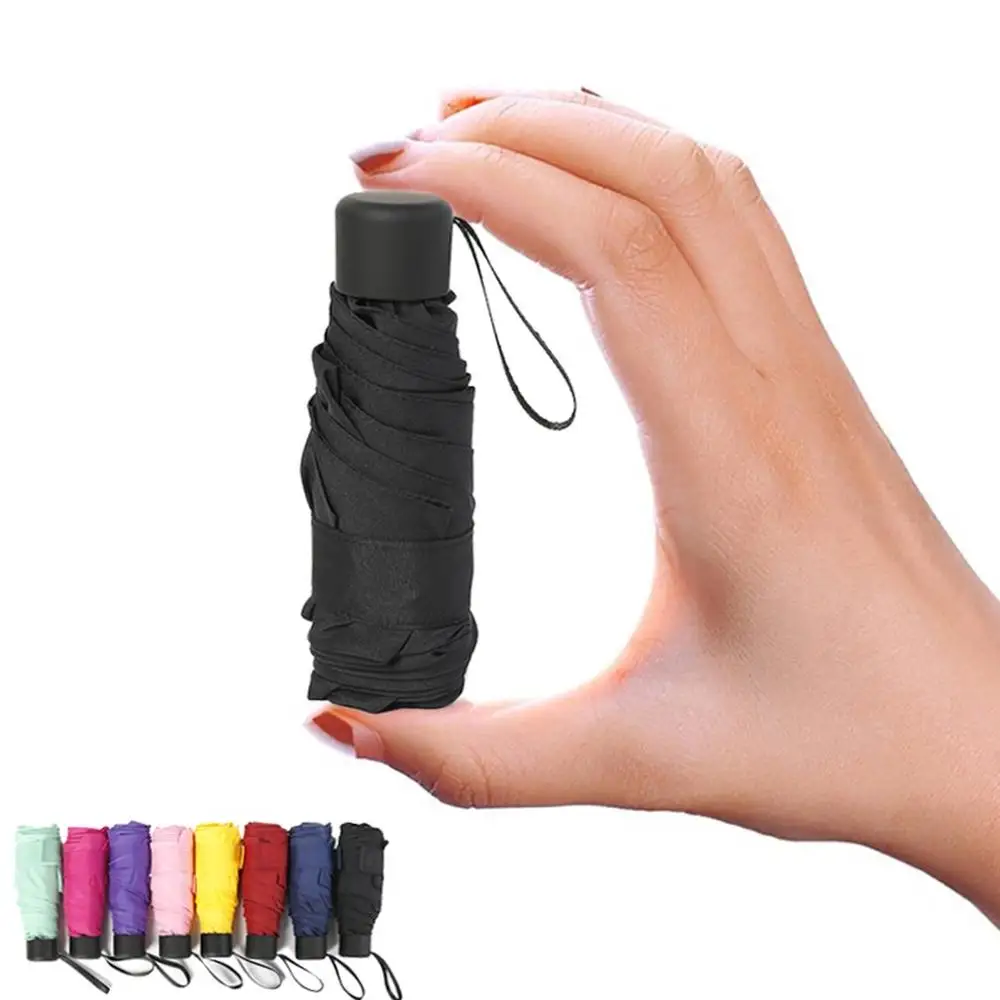 

Mini Umbrella Small Fresh Sun Umbrella Ultra Light Folding Pocket Umbrella Uv Protection Waterproof Portable Travel Umbrella