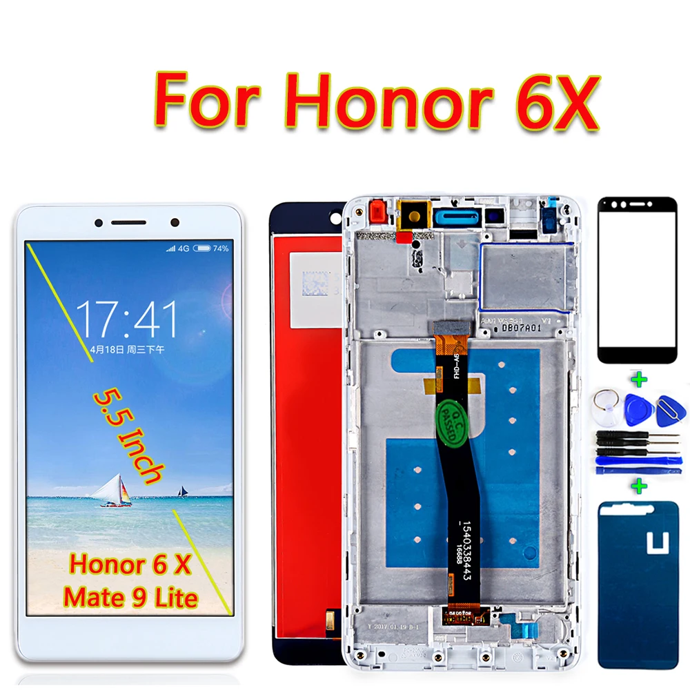 ЖК дисплей для Huawei Honor 6X внешний фотографический экран цифровой преобразователь