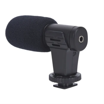 

Real-time Monitoring Cardioid Stereo Phone Microphone Video Camera Interview Mic Condenser Recording Microphone For MIC-06 3.5mm
