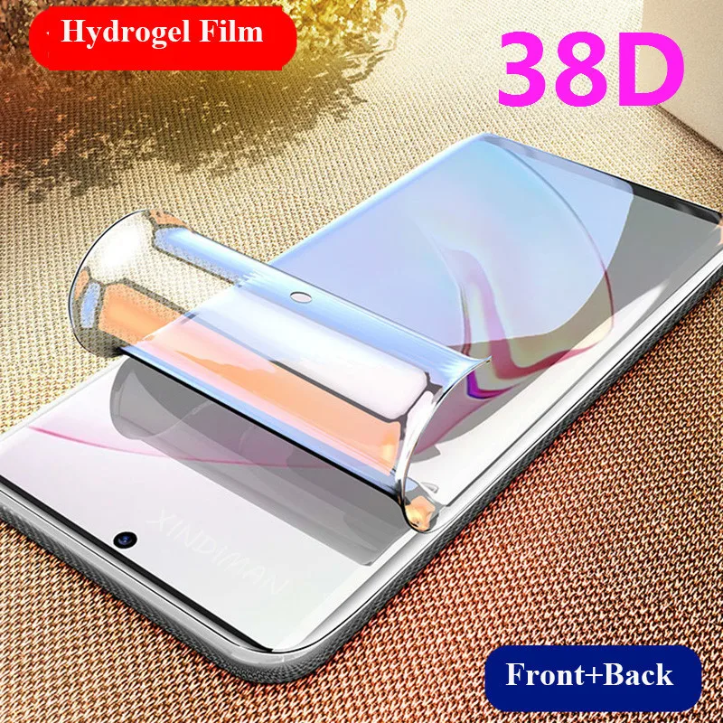 

38D Front+Back hydrogel film for samsungNote8 note9 note10 note10pro screen protector forsamsung S8 S8plus S9 S9plus S10 S10plus