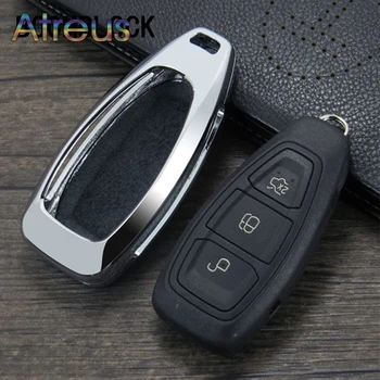 

Zinc alloy Car Key Cover Case Shell for Ford Fiesta Focus 3 4 MK3 MK4 Mondeo Ecosport Kuga Focus ST Accessories