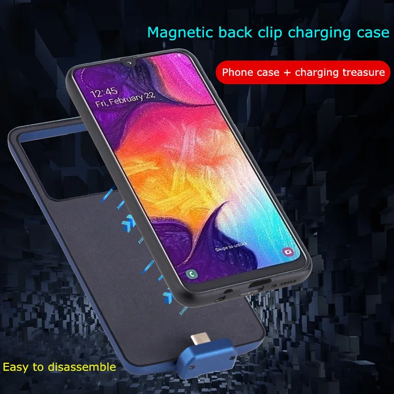 Чехлы для samsung Galaxy A50S Ультратонкий чехол для быстрой зарядки батареи 7000 мАч Внешний чехол-аккумулятор