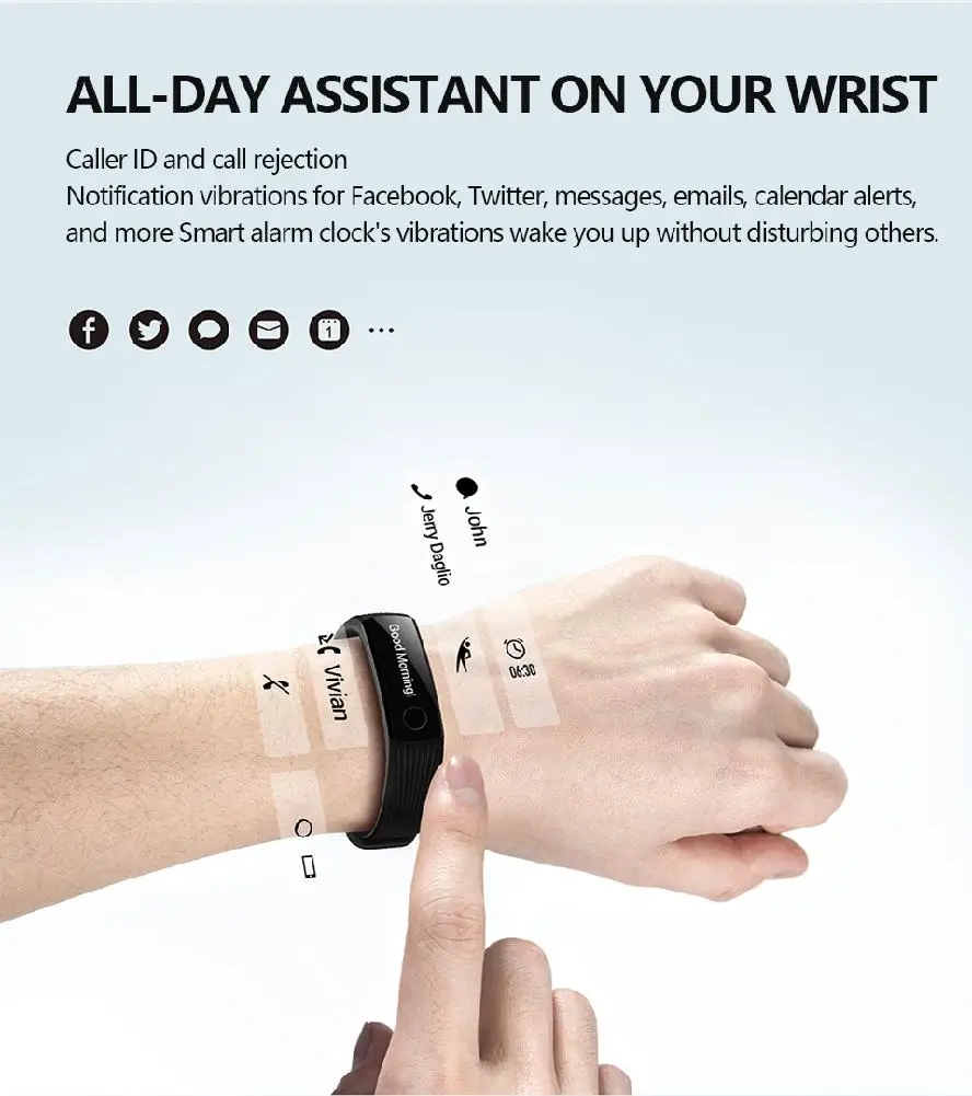 Для huawei Honor Band 3 Смарт-браслет для плавания водонепроницаемый смарт-браслет монитор сердечного ритма фитнес-трекер