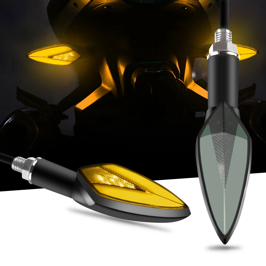 Светодиодные индикаторы поворота для мотоциклов сигналы задние стоп-сигналы