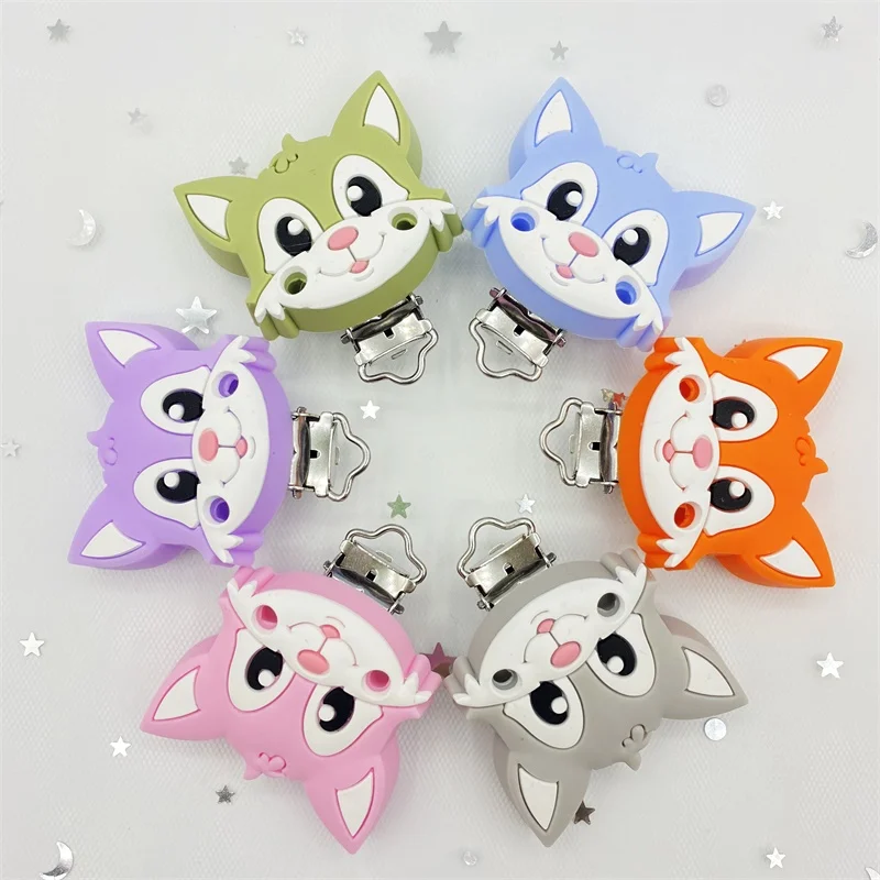 Silicone Pacifier Clip 3pc Bear DIY combination Baby Molar Teether Necklace Beads Tool pacifier clip chain accessories teether clip beads baby silicone accessories