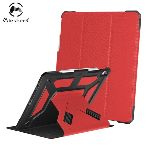 red Чехол для планшета для iPad Pro 12,9 дюйма Умный Магнитный чехол-карандаш поддержка пользовательского автоматического сна/пробуждения противоударный чехол KTZ - Цвет: red