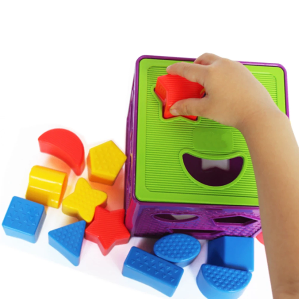 Ребенок в форме блока конструктора классификатор игрушка распознавание цвета красочная геометрическая форма соответствия игрушка Детские развивающие игрушки
