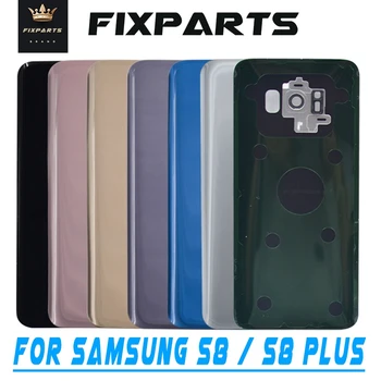 

For SAMSUNG GALAXY S8 Back Glass Battery Cover Rear Door Housing Panel Case With Camera Lens Battery Cover For SAMSUNG S8 Plus